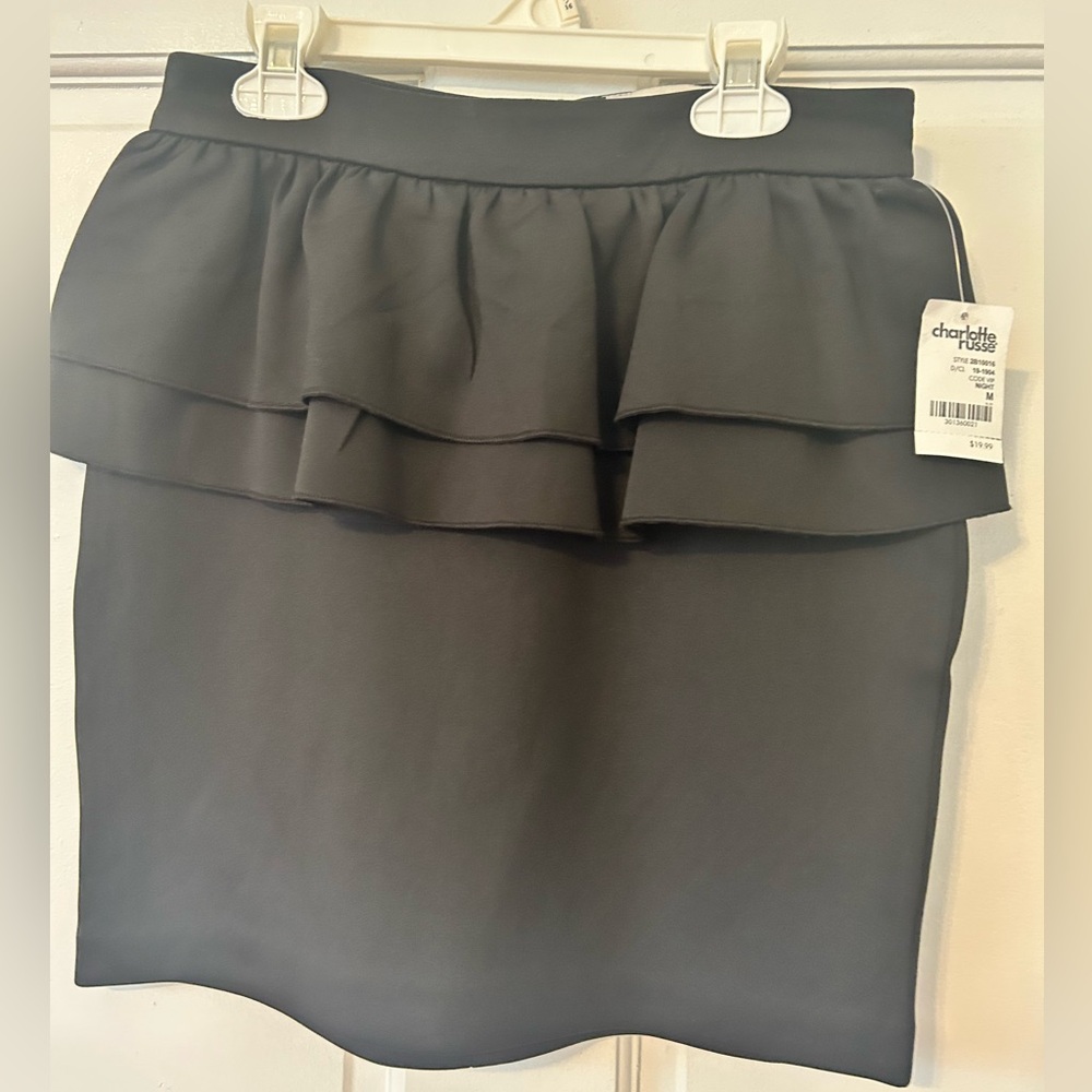 Charlotte Russe Black Mini Pencil Skirt